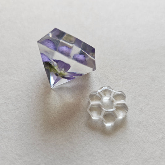 Violet Mini Gem Real 3D Flower