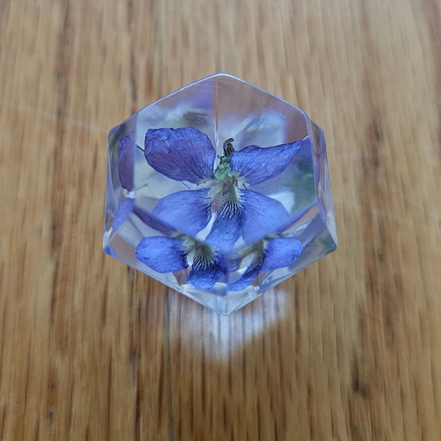 Violet Mini Gem Real 3D Flower