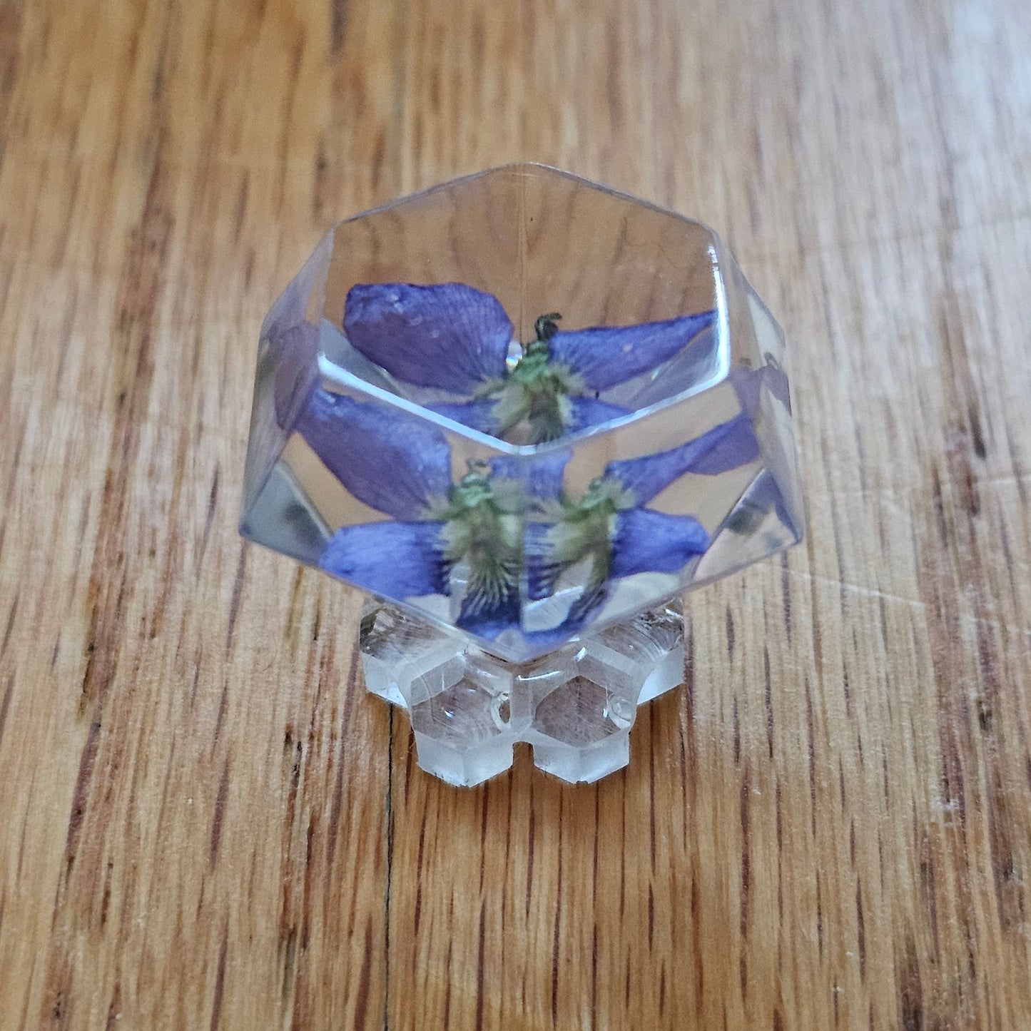 Violet Mini Gem Real 3D Flower