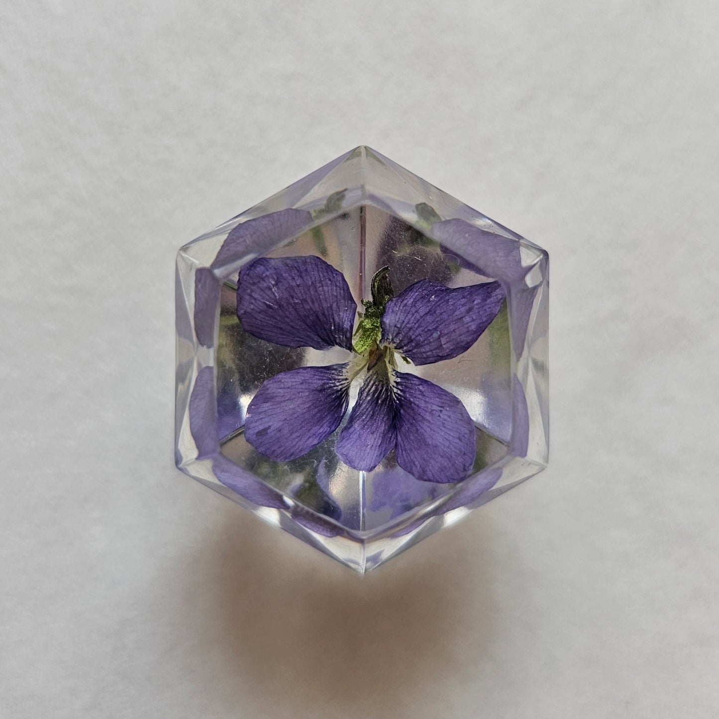 Violet Mini Gem Real 3D Flower