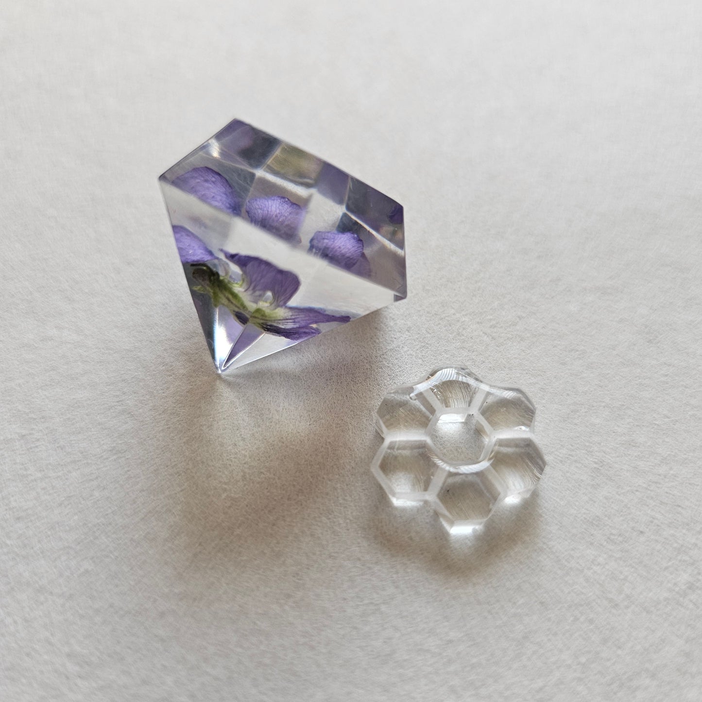 Violet Mini Gem Real 3D Flower